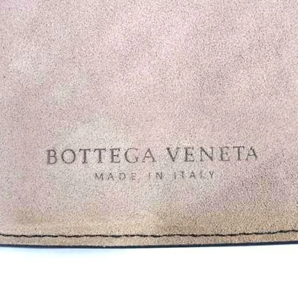 Bottega Veneta Intrecciato Leather Notebook Stationery Black Fl9564